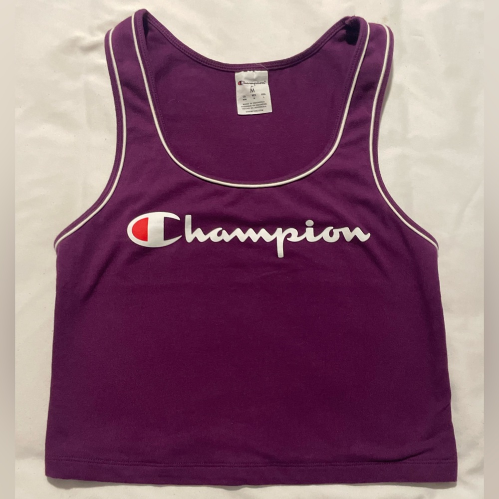 Champion Logo Women's Tank Top in Rich Purple